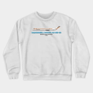 McDonnell Douglas MD-83 - British Island Airways Crewneck Sweatshirt